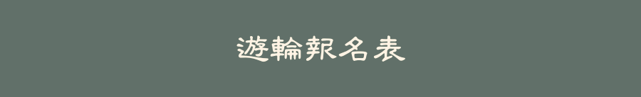 遊輪報名表